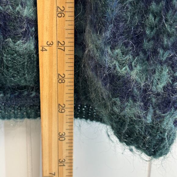 Vintage Paul Harris Design Womens Academia Plaid Mohair Blend Sweater Size‎ S - Picture 5 of 7